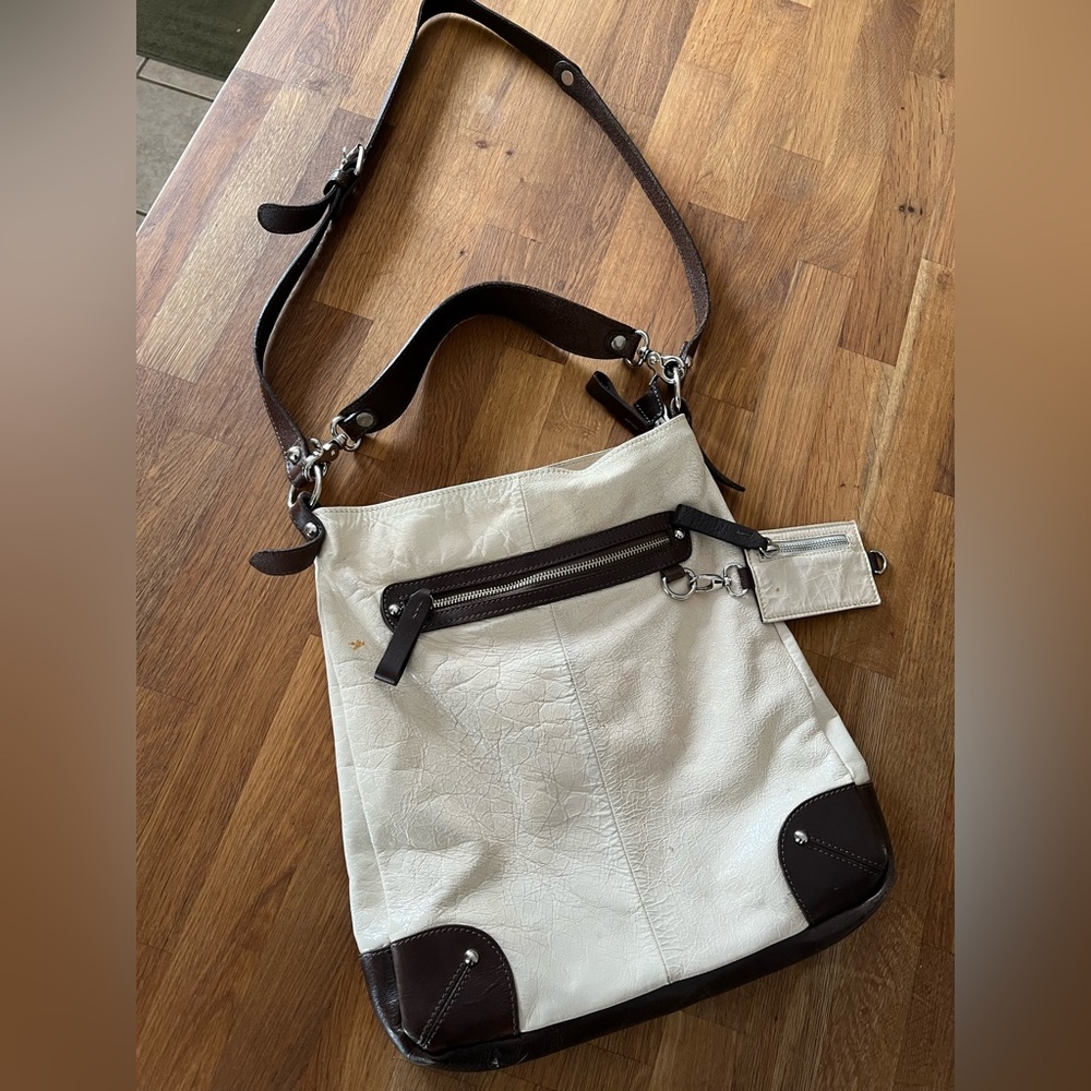 Leather hobo bag